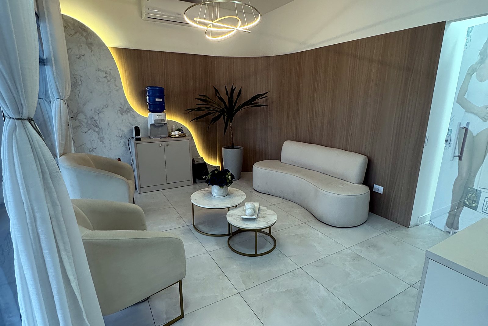 Sala de espera da clínica