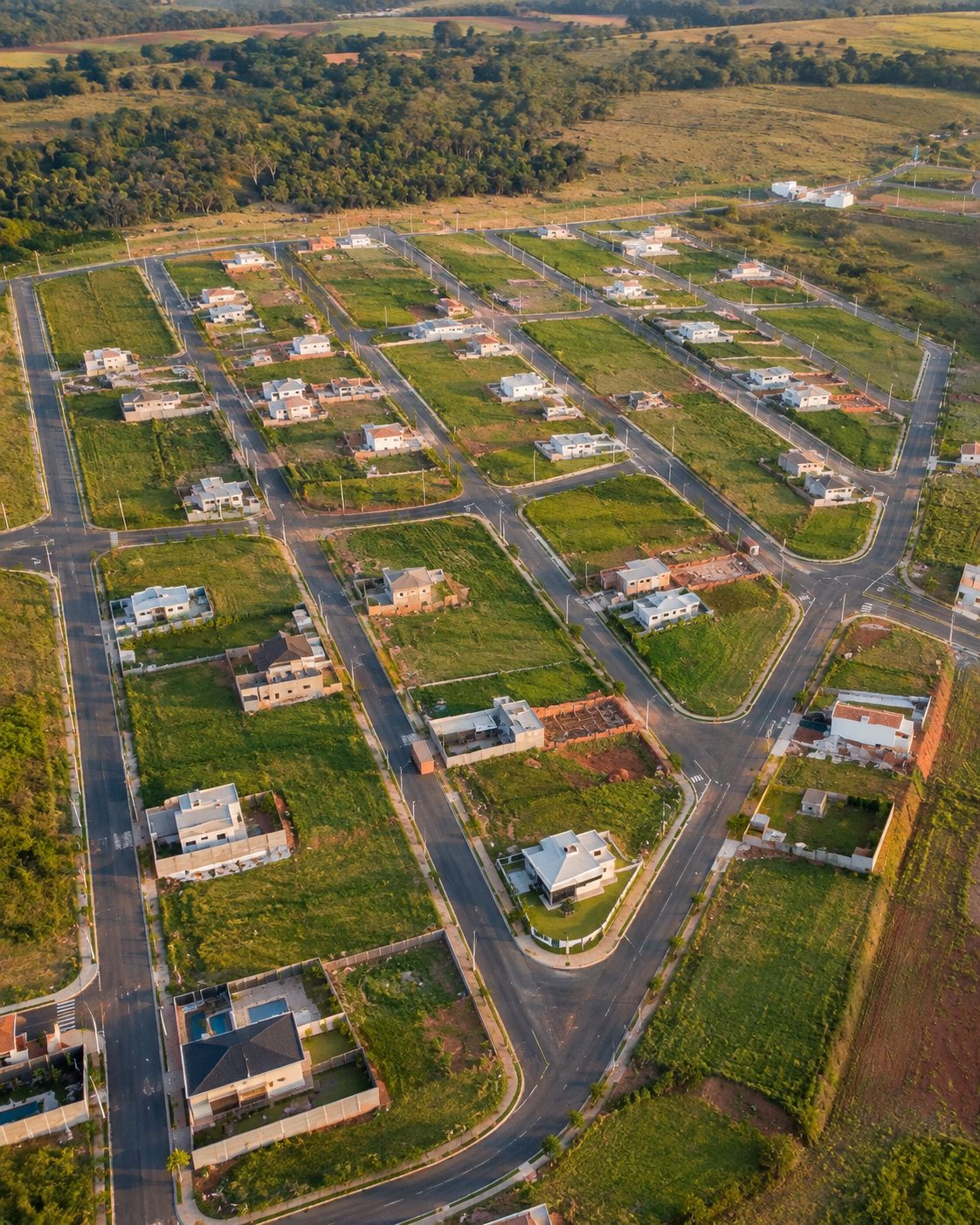 Vista aérea do loteamento Mano Merli